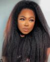 u part kinky straight hair wig