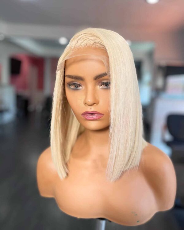 Blonde Color Straight Hair Bob Wig