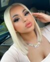 blonde straight hair bob wig