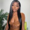 straight hair lace front wigs