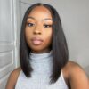straight human hair bob wigs