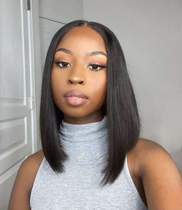 straight human hair bob wigs