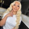blonde body wave lace front wig
