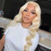 blonde body wave lace front wig