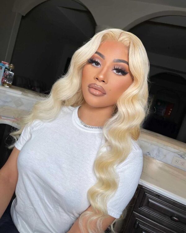 blonde body wave lace front wig