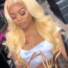 blonde body wave lace front wig