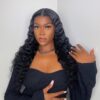 deep wave lace front wig
