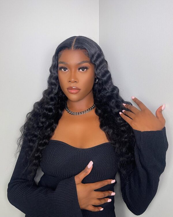 deep wave lace front wig
