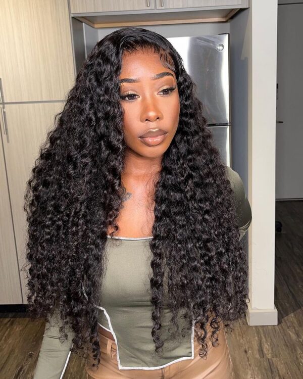 lace closure wig curly wave