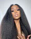 kinky straight lace closure wig