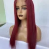 99J Burgundy Color Straight Hair Lace Front Wig