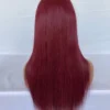 99J Burgundy Color Straight Hair Lace Front Wig