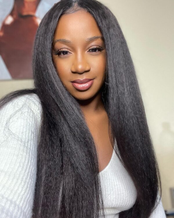 kinky straight v part wig