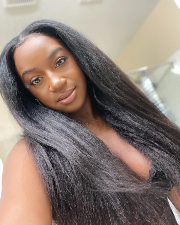 kinky straight v part wig