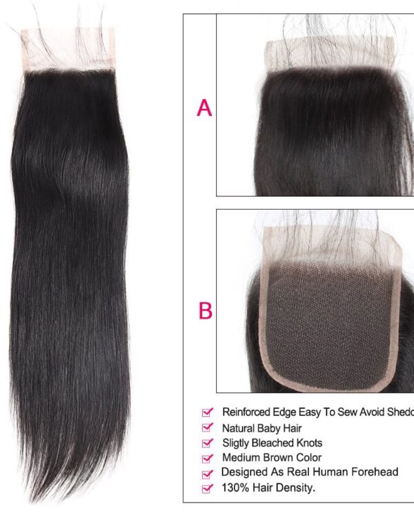 lace closure straight hair