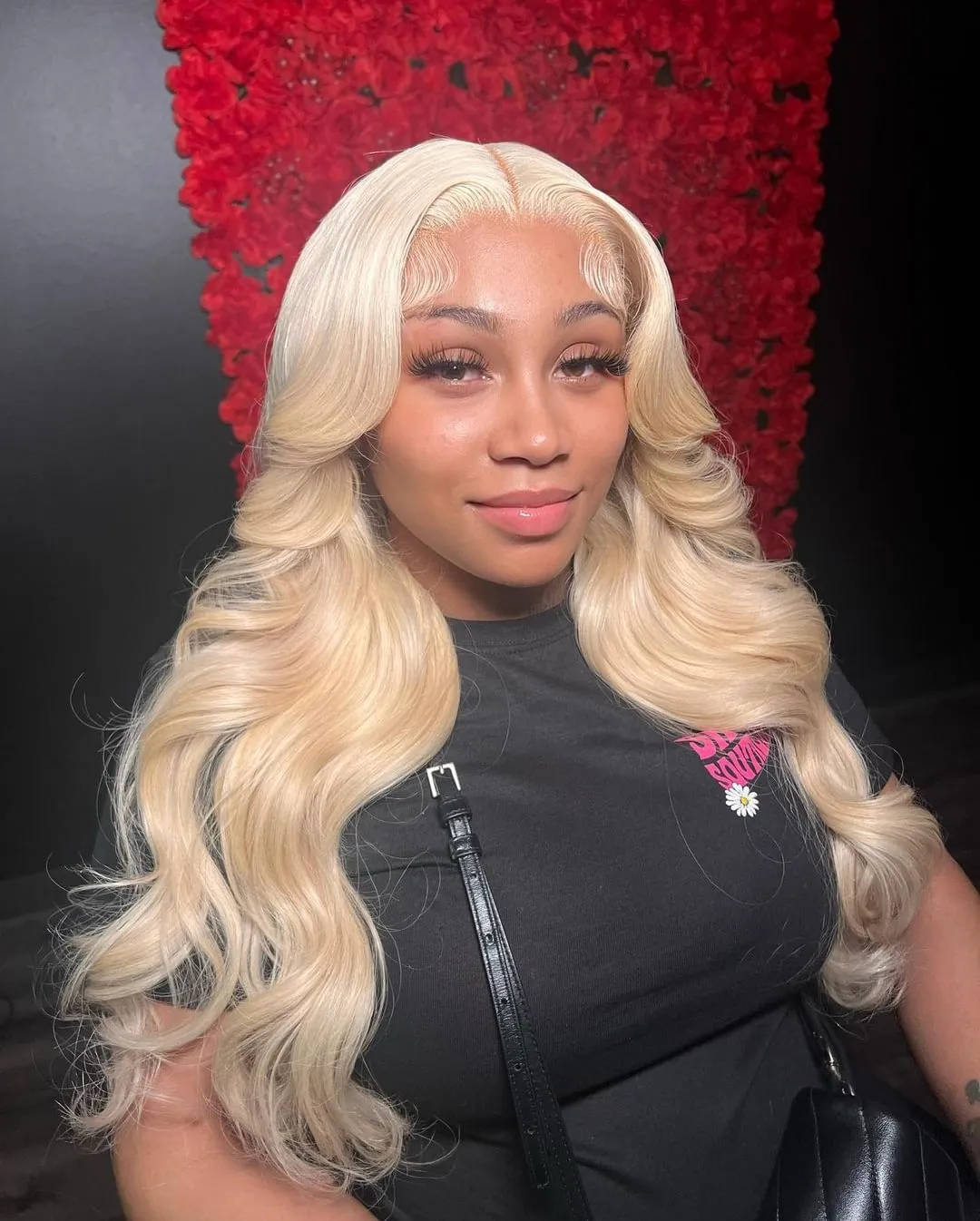 613 blonde color body wave lace front wigs