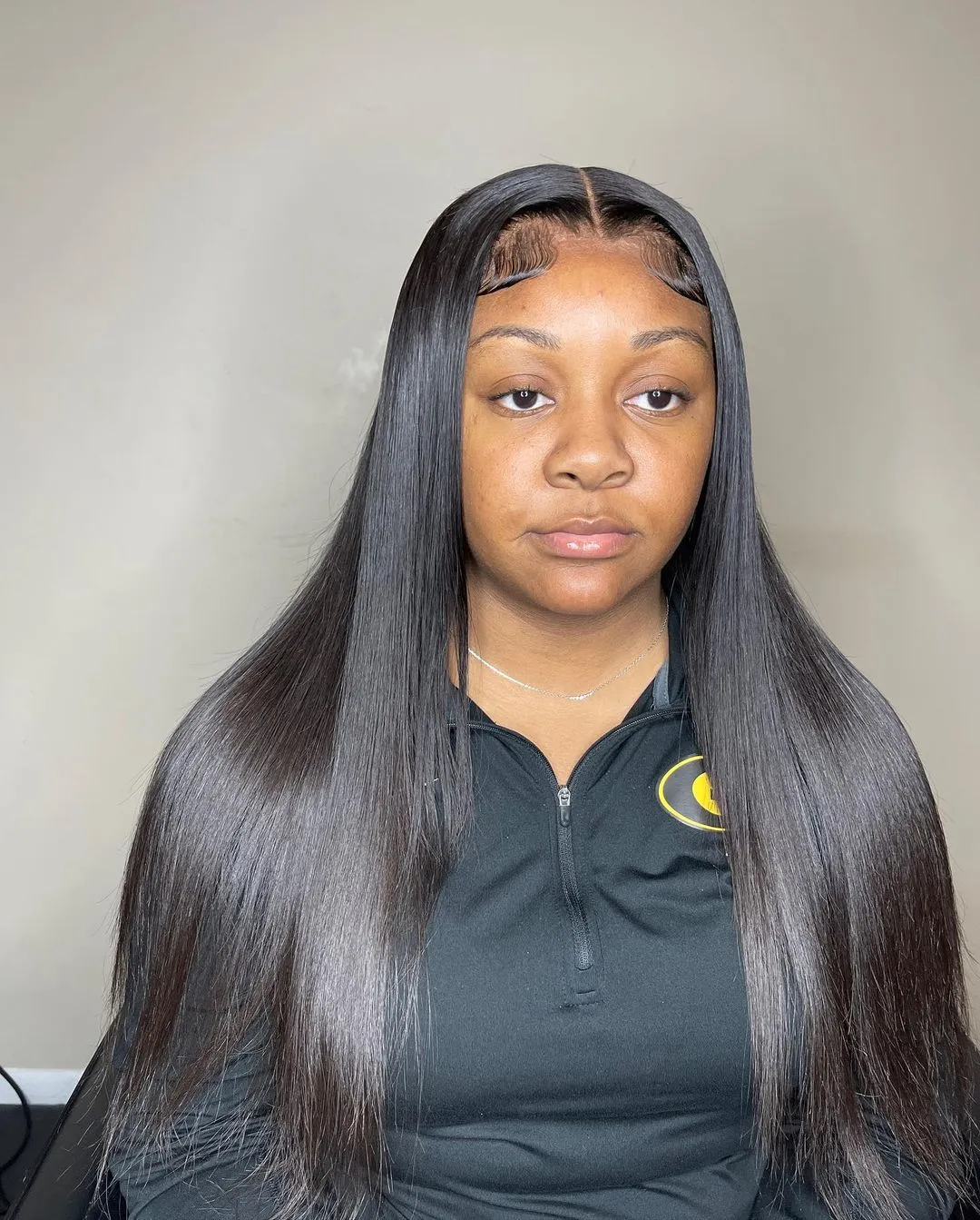 straight hair lace front wig